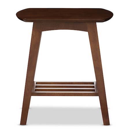 Baxton Studio Sacramento Mid-century Modern Dark Walnut End Table 121-6628